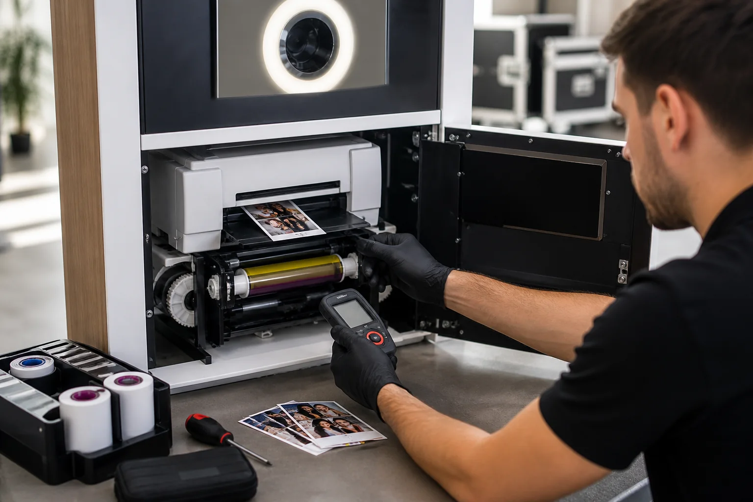 Diagnostic d’une imprimante photo thermique dans un photobooth